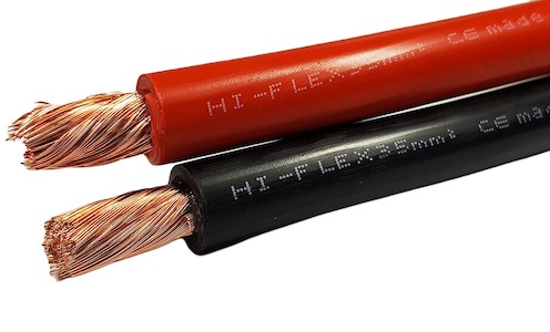 Heavy gauge power cables