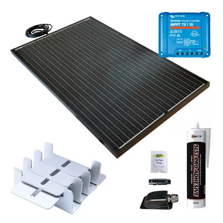 SolarGo2 160W Rigid Solar Panel Black Kit