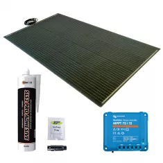 SolarGo2 250W Semi-Flexi Solar Panel Black Rear Exit Kit