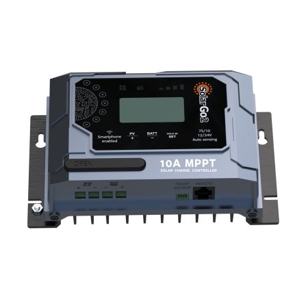 SolarGo2 75V 10A MPPT Solar controller with BT and Display